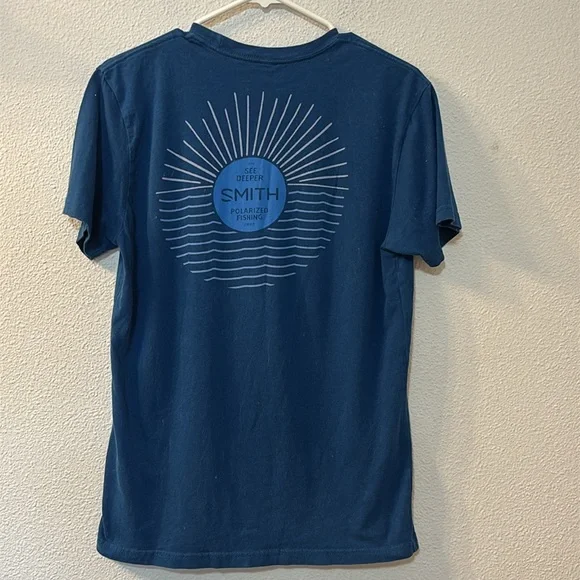 Smith Graphic Men's Blue T-Shirt - Picture 4 of 5